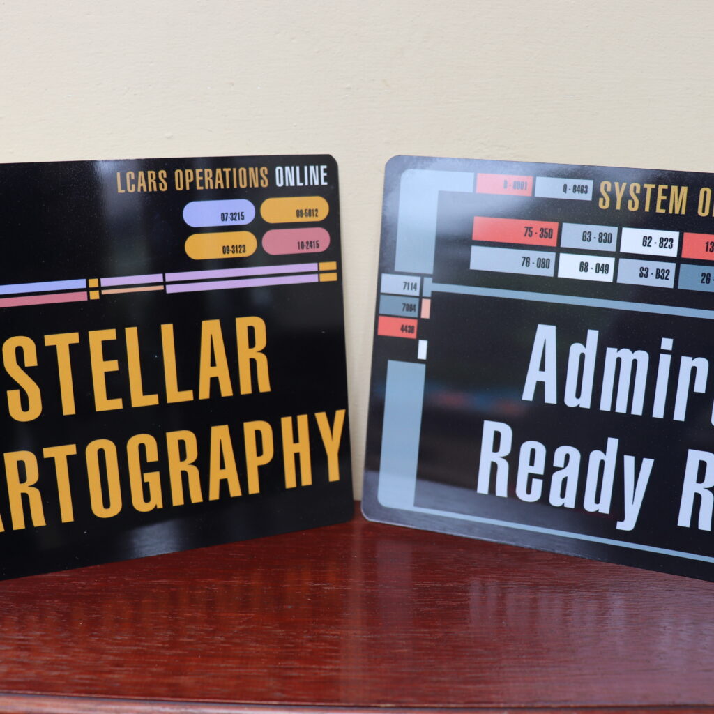 Custom signs and geeky gifts